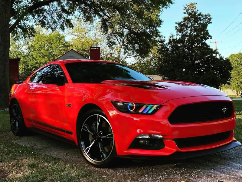 Oracle 15-17 Ford Mustang Dynamic RGB+A Pre-Assembled Headlights - Black Edition - NO RETURNS