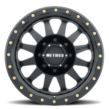 Load image into Gallery viewer, Method MR304 Double Standard 18x9 +18mm Offset 8x6.5 130.81mm CB Matte Black Wheel