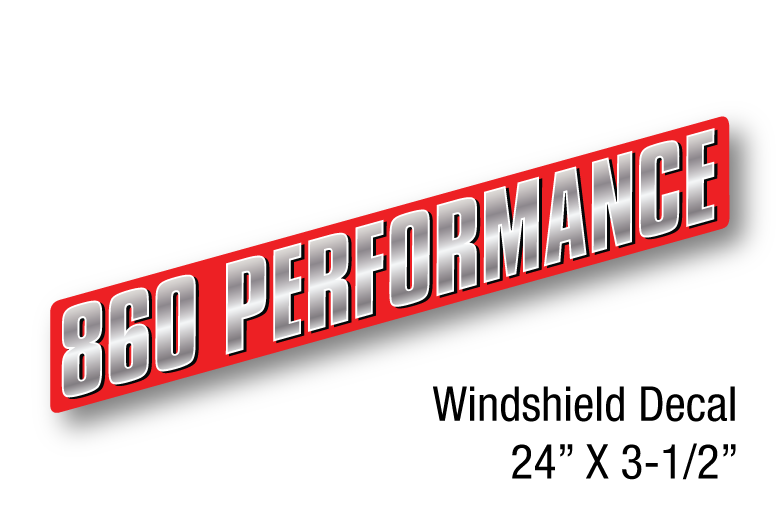 860 Performance Decal - Die Cut (4-3/4" x 24")