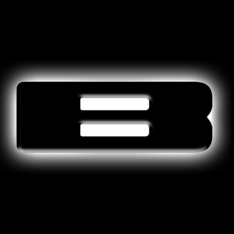 ORACLE Lighting Universal Illuminated LED Letter Badges - Matte Black Surface Finish - B NO RETURNS