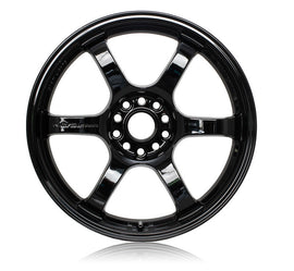Gram Lights 57DR 18x9.5 +12 5x114.3 Glossy Black Wheel