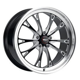 Weld Belmont Drag 18x10.5 / 5x120.65 BP / ET65 BS8.25 Gloss Black MIL DIA 78.1