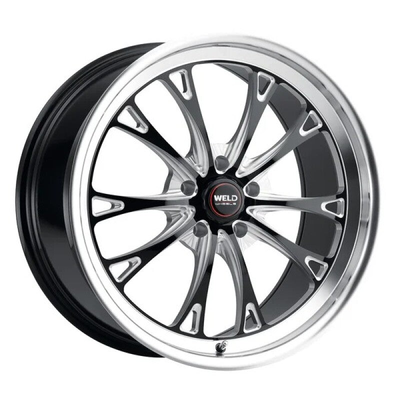 Weld S157 Belmont Drag 15x10 / 5x114.3 / ET48 / 7.38 BS / Gloss Black MIL Dia 78.1