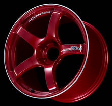 Load image into Gallery viewer, Advan TC4 15x7.0 +42 4-100 Racing Candy Red &amp; Ring Wheel