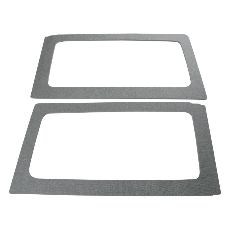 DEI 11-18 Jeep Wrangler JK 2-Door Boom Mat Rear Side Window Trim - 2 Piece - Gray