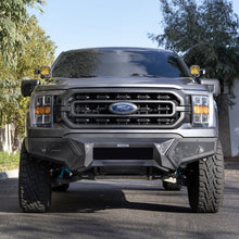 Load image into Gallery viewer, Go Rhino 21-23 Ford F-150 (4dr) Element Front Bumper w/ Fixed Light Bar Mount - Tex. Blk