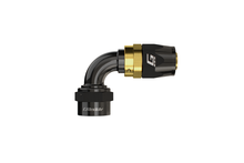 Load image into Gallery viewer, GReddy AN08 30 DEGREE HOSE END SWIVEL BLACK/GOLD ANODIZED