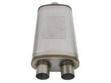 Load image into Gallery viewer, aFe MACH Force-Xp Muffler 3 IN ID Center/Dual-Outlet x 11 IN W x 6 IN H x 22 IN L - Oval Body