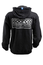 Load image into Gallery viewer, Sparco Sweatshirt Hooded Heritage Blk Xs