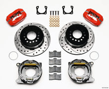Load image into Gallery viewer, Wilwood Forged Dynalite P/S Park Brake Kit Drilled Red Chevy 12 Bolt-Spec 3.15in Bearing