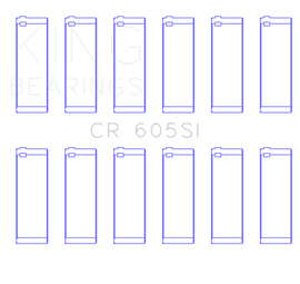 King Engine Bearings GM 2.8L/3.4L V6 (Size 0.5) Connecting Rod Bearings Set of 6