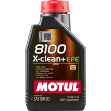 Load image into Gallery viewer, Motul 1L Synthetic Engine Oil 8100 X-Clean + EFE 0W30