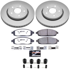 Power Stop 06-10 Jeep Commander Front Z36 Coated Truck & Tow Brake Kit