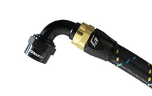 Load image into Gallery viewer, GReddy AN10 90 Degree Swivel Hose End - Black/Gold Anodized