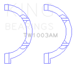 King Engine Bearings Chrysler 345/370 OHV Hemi Thrust Washer Set