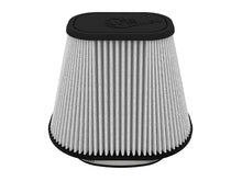Load image into Gallery viewer, aFe Track Series Intake Pro DRY S Air Filter (6-1/8x4-1/8)IN F x(9-1/4x7-1/4)IN B x(6x4)IN Tx7-1/8IN