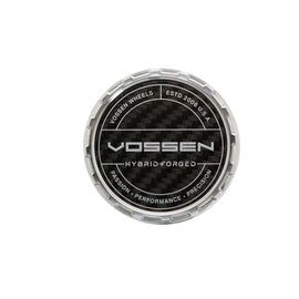 Vossen HF Carbon Billet Sport Cap 2.0 - Small (VHF) - Transparent Clear - Twill Weave (Gloss)