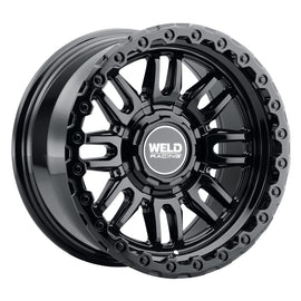 Weld Off-Road Swift 17x9in - 8x165.1 BP - ET-12 - 125.1mm CB - Gloss Black Wheel & Ring