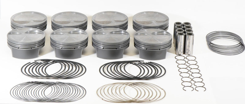 Mahle MS Piston Set SBF 347ci 4.030in Bore 3.4in Stroke 5.4in Rod .927 Pin -16cc 9.3 CR Set of 8