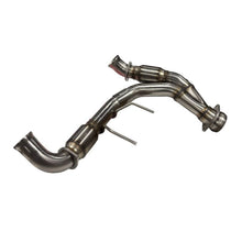Load image into Gallery viewer, Kooks 21-26 Ford F150 5.0L 3in ULTRA GREEN Catted SS Y-Pipe (To OEM Conn.) Kooks HDR Required
