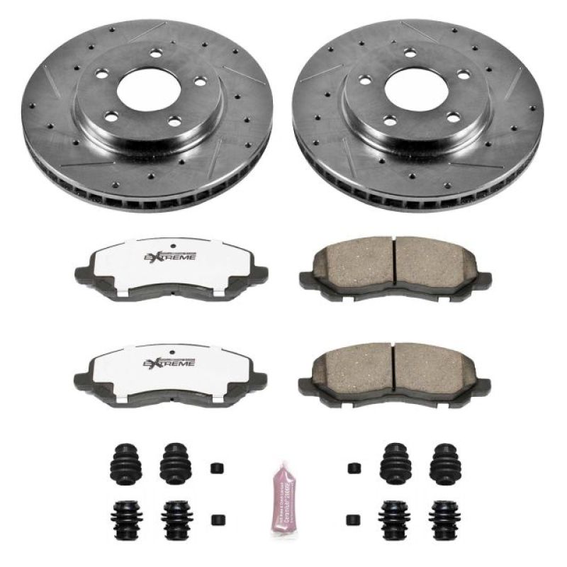 Power Stop 07-12 Dodge Caliber Front Z26 Street Warrior Brake Kit