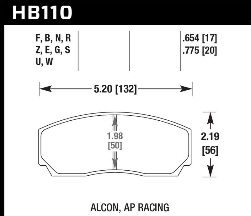 Hawk AP CP5200 Caliper HP+ Street Brake Pads