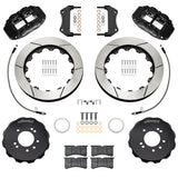 Wilwood 99-02 Nissan Skyline Superlite 6R Front BBK w/ 12.88in Slotted Rotors & Flexlines - Black