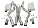 JBA 08-14 Dodge Challenger SRT8 6.1L/6.4L 409SS Dual Rear Exit Cat-Back Exhaust