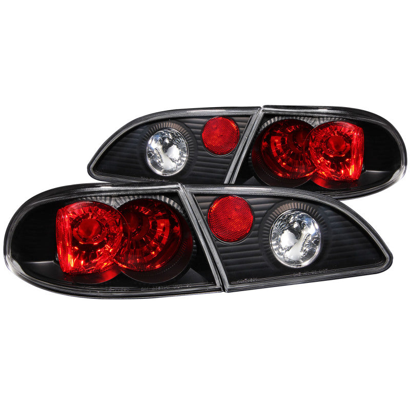 ANZO 1998-2002 Toyota Corolla Taillights Black