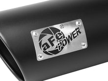 Load image into Gallery viewer, aFe MACH Force-Xp 304 Stainless Steel Clamp-on Exhaust Tip Black 3in Inletx4-1/2in Outletx12in L