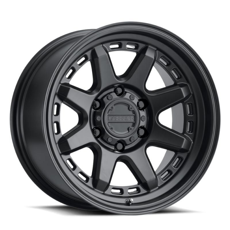 Raceline 947B Scout 15x8in / 5x114.3 BP / -24mm Offset / 78.1mm Bore - Satin Black Wheel