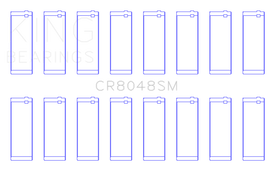King Engine Bearings Chrysler 345/370 16V (Size +0.50mm) Connecting Rod Bearing Set