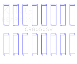 King Engine Bearings 11+ BMW S63/S63N/N63/N63N Rod Bearing Set - Size +.25mm