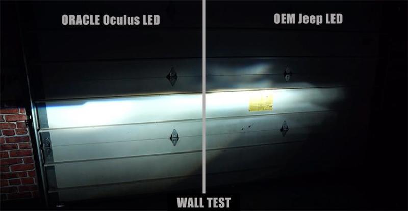Oracle Oculus Bi-LED Projector Headlights for Jeep JL/Gladiator JT - Satin Silver - 5500K NO RETURNS