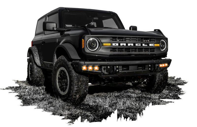 Oracle High 21-22 Ford Bronco Triple LED Fog Light kit for Steel Bumper NO RETURNS
