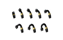 Load image into Gallery viewer, GReddy AN04 60 DEGREE HOSE END SWIVEL BLACK/GOLD ANODIZED