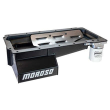 Load image into Gallery viewer, Moroso GM LS/Dart LS Next Skirted Ultra 4 Truck Wet Front Sump 7qt 6in Deep Steel Oil Pan
