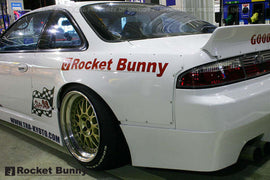 GReddy 94-98 Nissan 240SX/Silvia S14 Rocket Bunny Rear Wide Panel Over-Fenders Ver. 1 - FRP *Only*