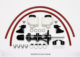 Wilwood Tandem Remote Master Cylinder - 15/16in Bore Black