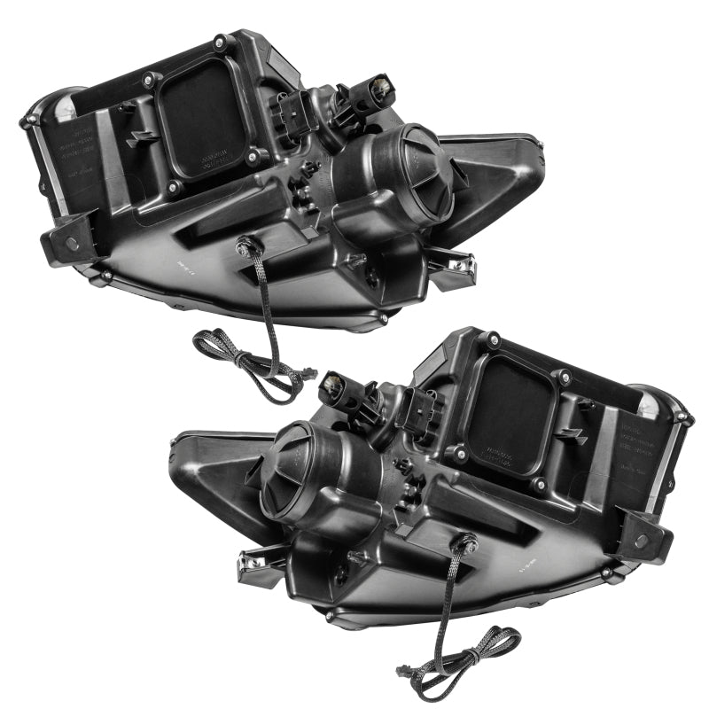 Oracle 15-17 Ford Mustang Dynamic RGB+A Pre-Assembled Headlights - Black Edition - NO RETURNS