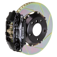 Load image into Gallery viewer, Brembo 06-13 S350 Rear GT BBK 4 Piston Cast 2pc 328x28 2pc Rotor Slotted Type1-Black