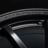 Gram Lights 57NR LIMITED II 18x7.5 +45 5-100 Semigloss Black Wheel w/ Black Cap/Stickers/Air Valve