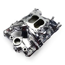 Load image into Gallery viewer, Edelbrock Pontiac 326-455 Performer RPM Intake Manifold - Chrome Plasma Finish