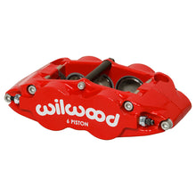 Load image into Gallery viewer, Wilwood caliper FNSL6R-DS 1.62/1.12/1.12 1.25 rotor R/H dust seal red