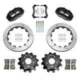 Wilwood 89-02 Nissan Skyline Superlite 4R Rear BBK w/ 13.50in Diameter Slotted Rotor - Black