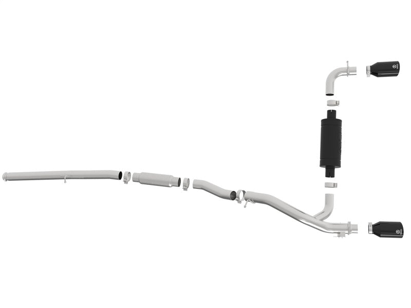 aFe Takeda 3in 304 SS Cat-Back Exhaust System w/ Black Tips 16-18 Ford Focus RS I4-2.3L (t)