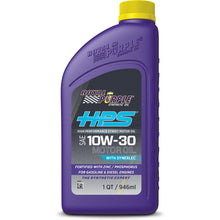 Load image into Gallery viewer, Royal Purple HPS Synthetic High Performance Street 10W-30 Motor Oil - 1 Quart