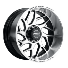 Load image into Gallery viewer, Weld Fulcrum 22x12 / 8x180 / 4.75 BS / 124.3 HB - Gloss Black Machined - Non-BL Wheel