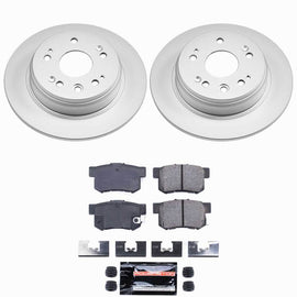 Power Stop 02-04 Honda CR-V Rear Z23 Coated Brake Kit