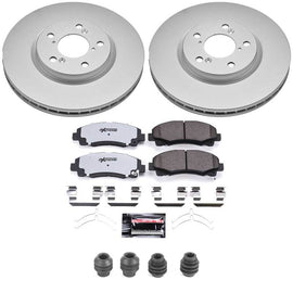 Power Stop 12-14 Honda Ridgeline Front Z36 Coated Truck & Tow Brake Kit